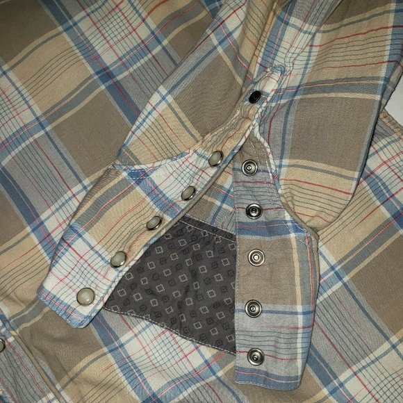 Guess Mens XXL Western Pearl Snap Shirt - Picture 11 of 12
